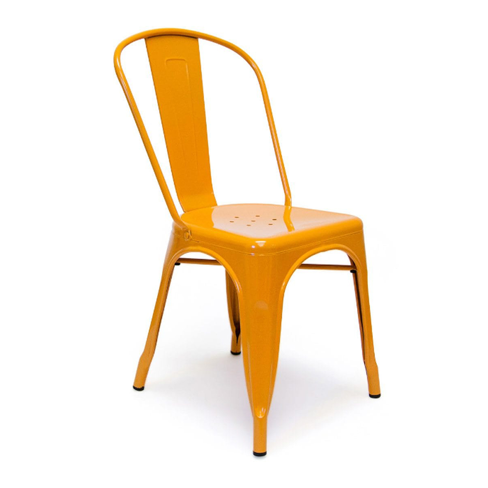 Wholesale China Stackable Vintage Industrial Dining Iron Metal Cafe Restaurant Metal Chair