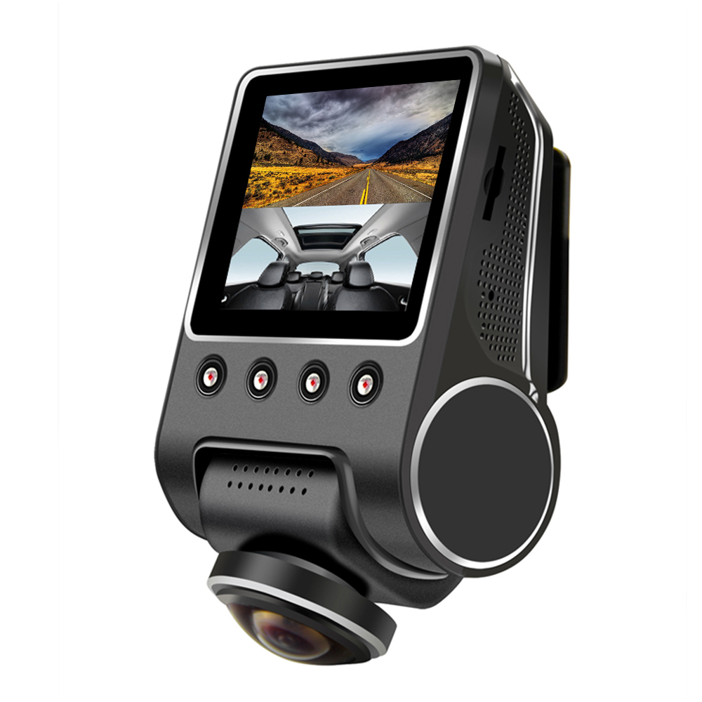 Видеорегистратор 1080P 2,5 "360 градусов панорамный Wi-Fi Автомобильная камера Полного обзора HD Автомобильный видеорегистратор Скрытая видеокамера видеорегистратор Ночная Vi