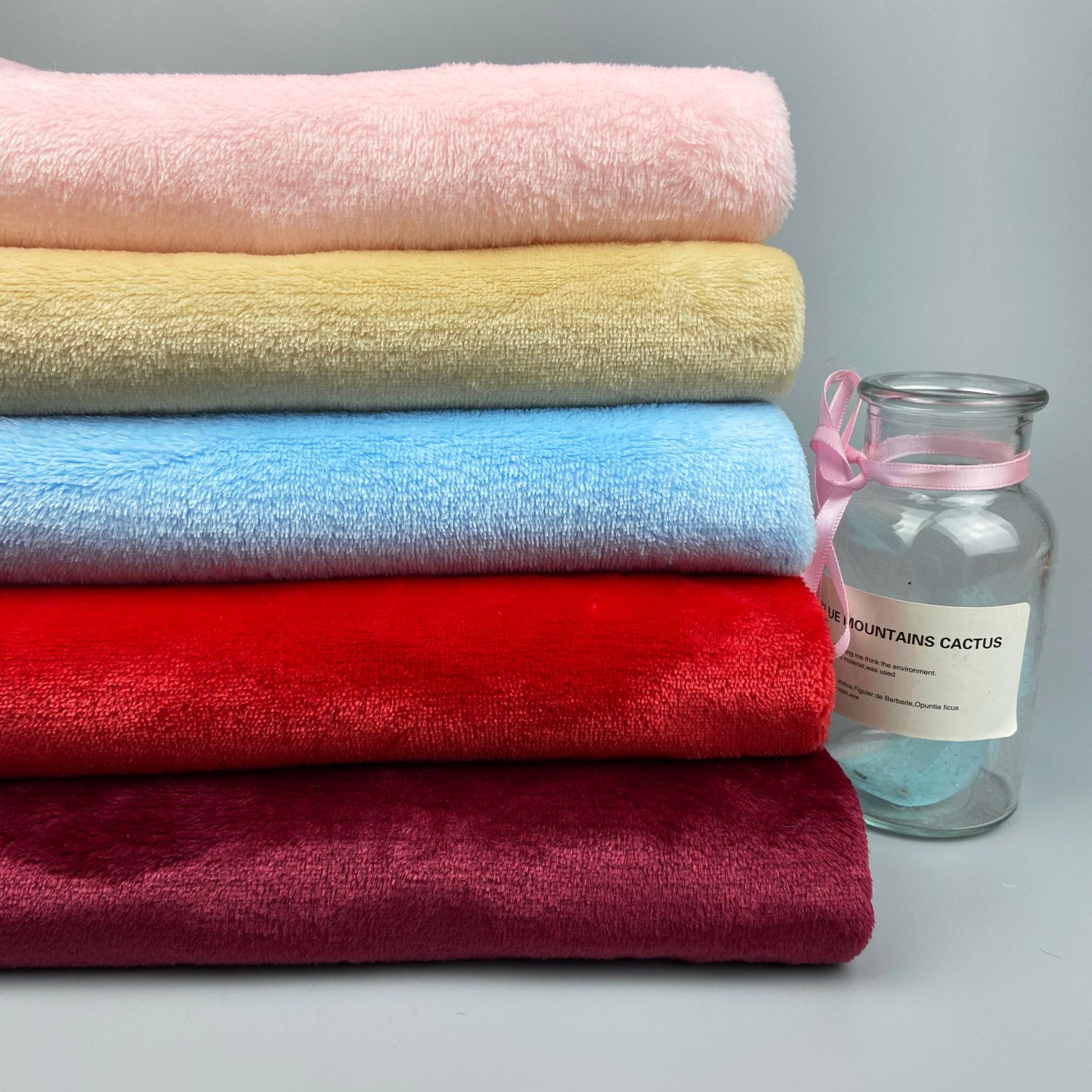 100% Polyester knitted Printed Pattern Coral Fleece Fabric For Blanket