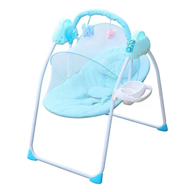 Детское складное кресло-качалка mecedora con mosquitero y control с музыкой