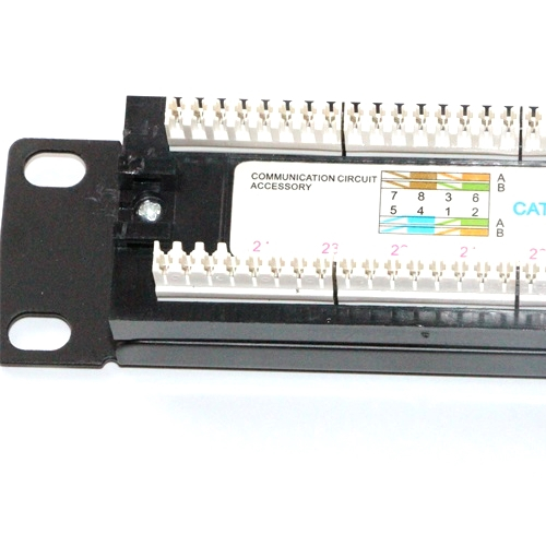Cat6a 1U FTP сети 24 порты и разъёмы экранированный keystone патч панель OEM листового металла
