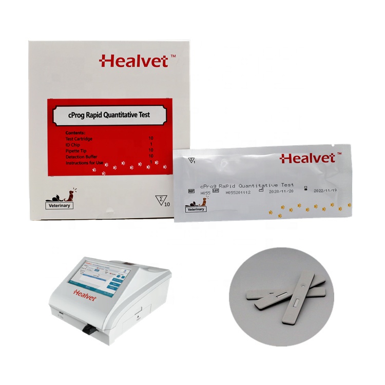 Portable Animal POCT Vet Immunoassay Canine Progestrone Test Strips For Dog