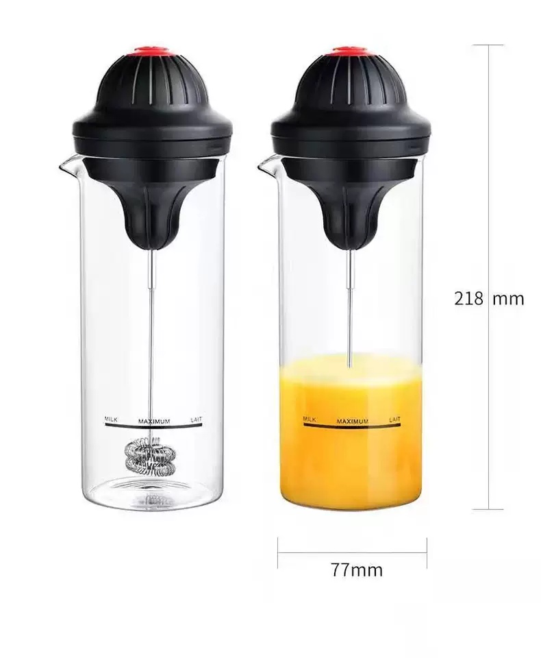eggs foam generator 400ml Automatic Milk Frother with Glass cup for Milk Bulletproof and Black Coffee