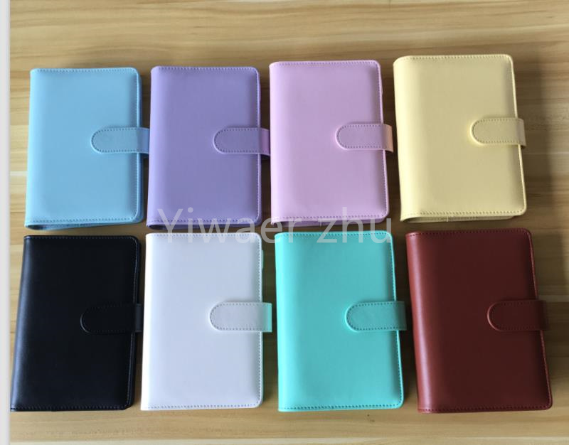 2021 New 8 color Empty Notebook Binder A6 Loose Leaf Notebooks without Paper Notebook Notepads Magic Book Folder