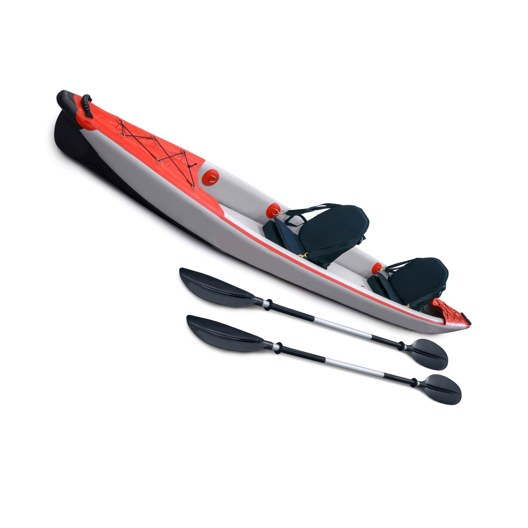 Inflatable Drop Stitch PVC 2 Person Fishing Kayak Inflatable Kayak PVC Double Layer Drop Stitch Kayak