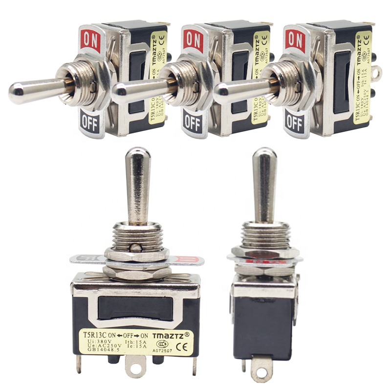 Waterproof IP67 250VAC ON-OFF-ON Mini metal Toggle Switch