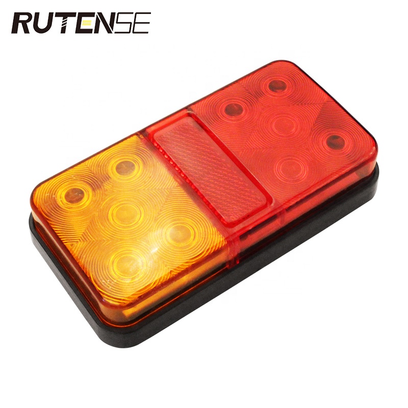Автомобильный светодиодный стоп-сигнал RUTENSE, стоп-сигнал 24 В, предупреждающие огни для грузовиков и прицепов, светодиодные задние фонари