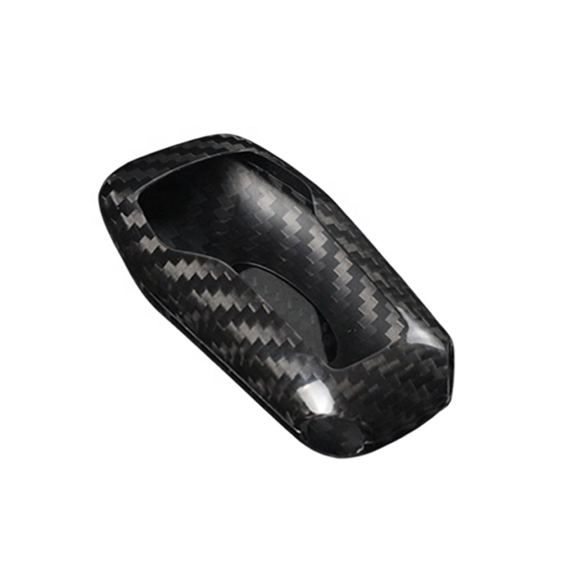 CARMON For Ford Mustang Smart Remote Key Case Cover Real Dry Carbon Fiber Material For Ford Mustang 2015 2016 2017