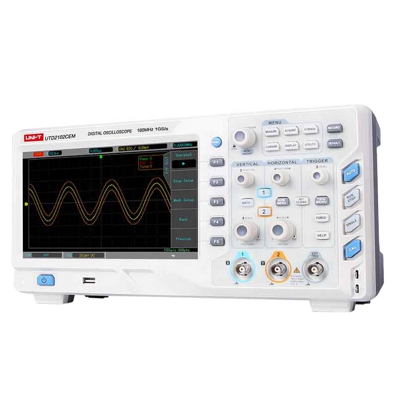 Низкая стоимость UNI-T UTD2102CEX 1G 100MHz цифровой запоминающий осциллограф