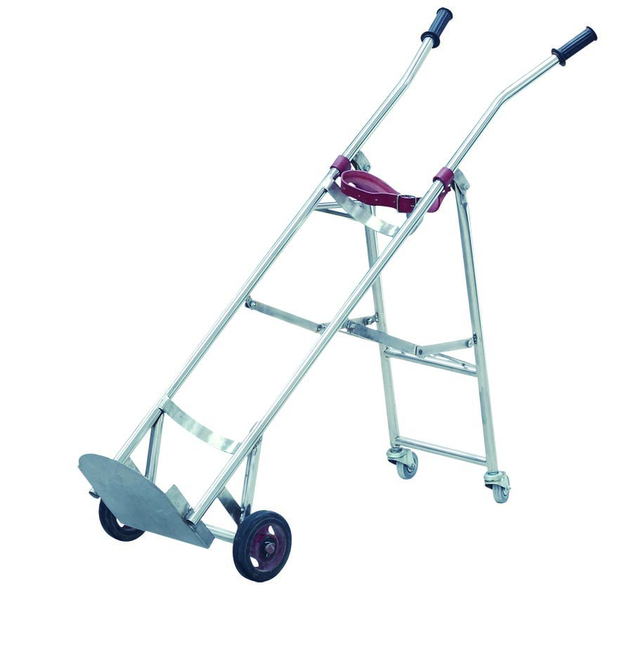 Oxygen Bottle Cart Hospital Trolley Hospital Furniture Stainless Steel Oxygen Cylinder Trolley