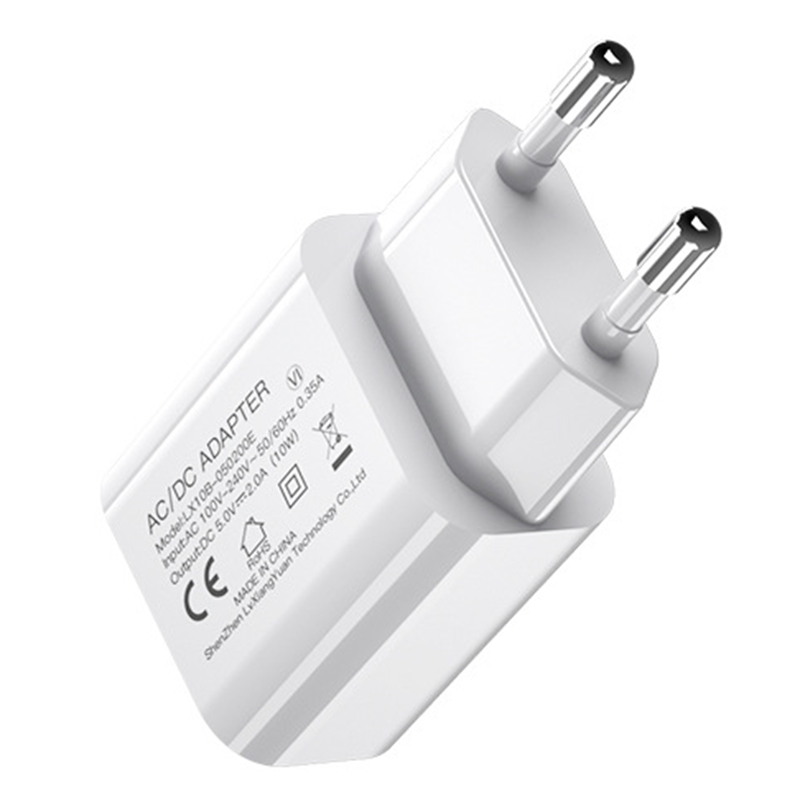 5V/2A Mobile Phone Fast Charger Factory Cross-border Direct Sales CE/ROHS Certification USB Power Adapter Travel Charger V-282