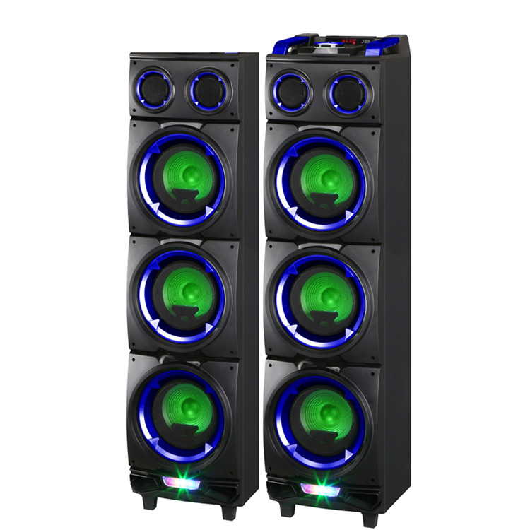 Линге НЧ-динамик 8'x6 200W LG-8103S активная акустическая система пассивной караоке динамик беспроводные колонки с чемодан на колесиках для