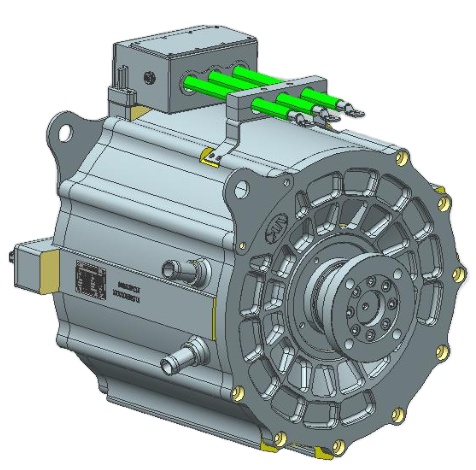 Factory direct sales of high-quality automotive AC motor 540v high-power 120kw motor for car