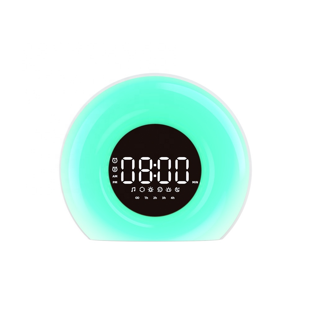 Hot Sale Soothing Sounds Dawn Simulator Sunlight Wake Up Alarm Clock Wake-up Light