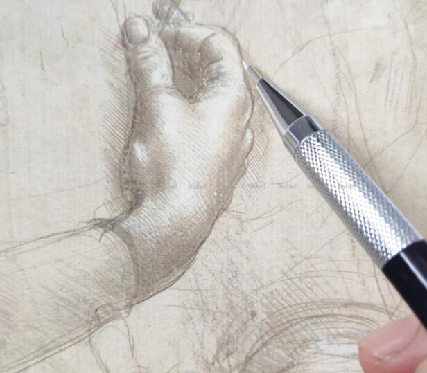 Заводская Серебряная точечная бумага silverpoint со стилусом, бумага для скетчинга ручной работы для металлической живописи, Классическая специальная бумага 350 г