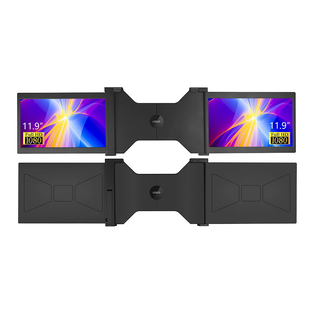 USB C Powered HDR функция 1080P IPS портативный трехэкранный для ноутбука