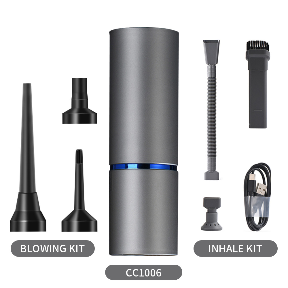 Amazon Hot 3 in 1 Portable Air Pump Quick filling Mattress Pump Wireless Rechargeable Air Duster 4500Pa Car Vacuum Cleaner