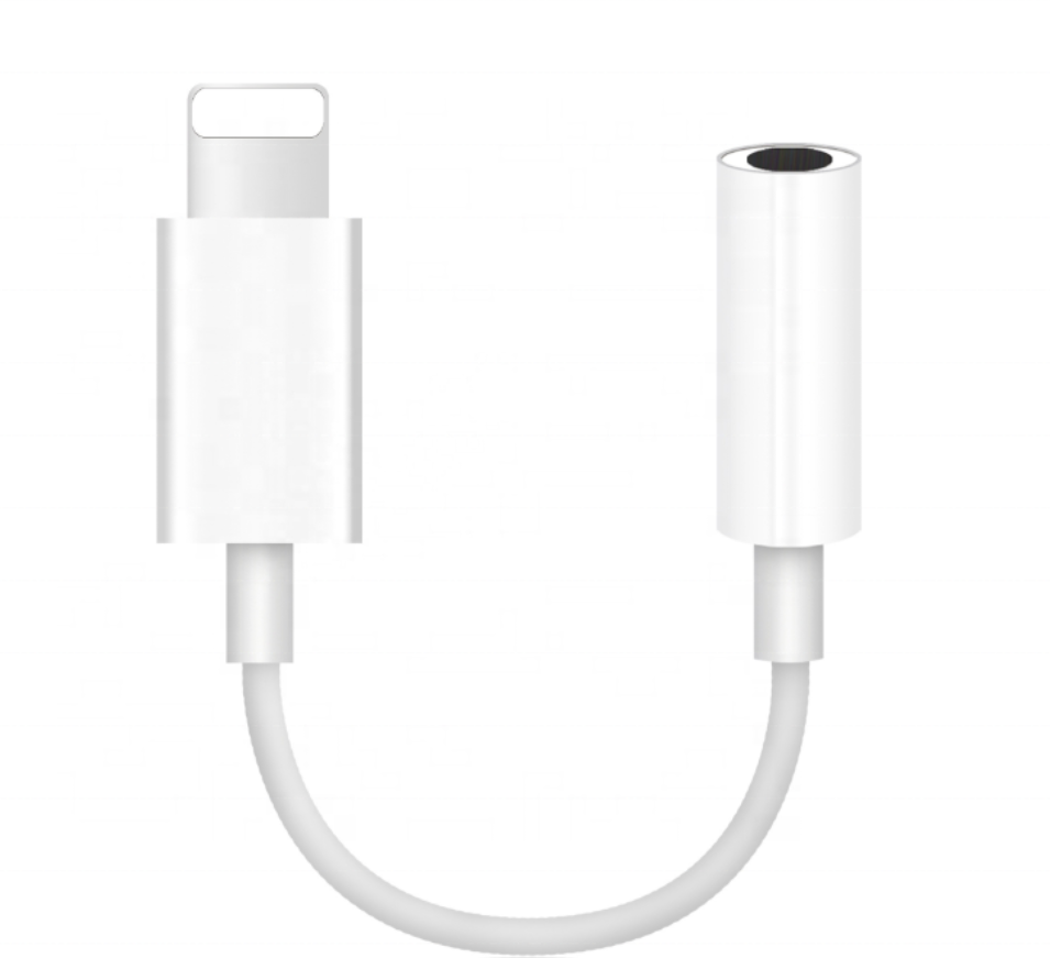 Hot Selling For Lightning to 3.5mm headphone jack adapter AUX cable for iPhone IOS