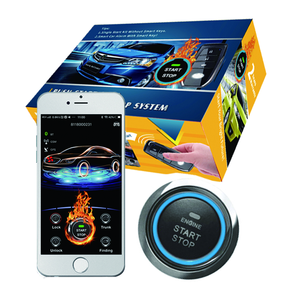 Автозапуск с RFID Анти-кражи и кнопка запуска двигателя двигатель старт Система дистанционного запуска двигателя
