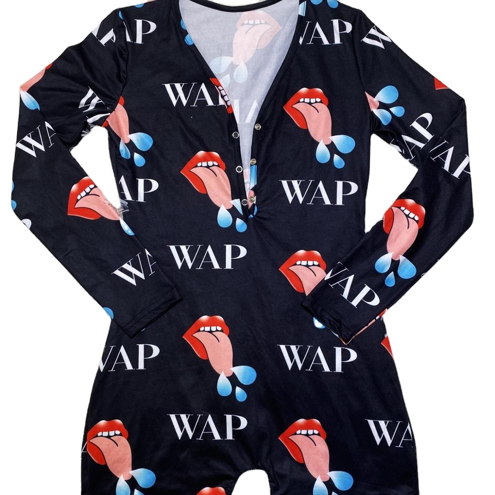 2020 new design red wap onsie sexy plus size sleepwear pajama night onesi for women