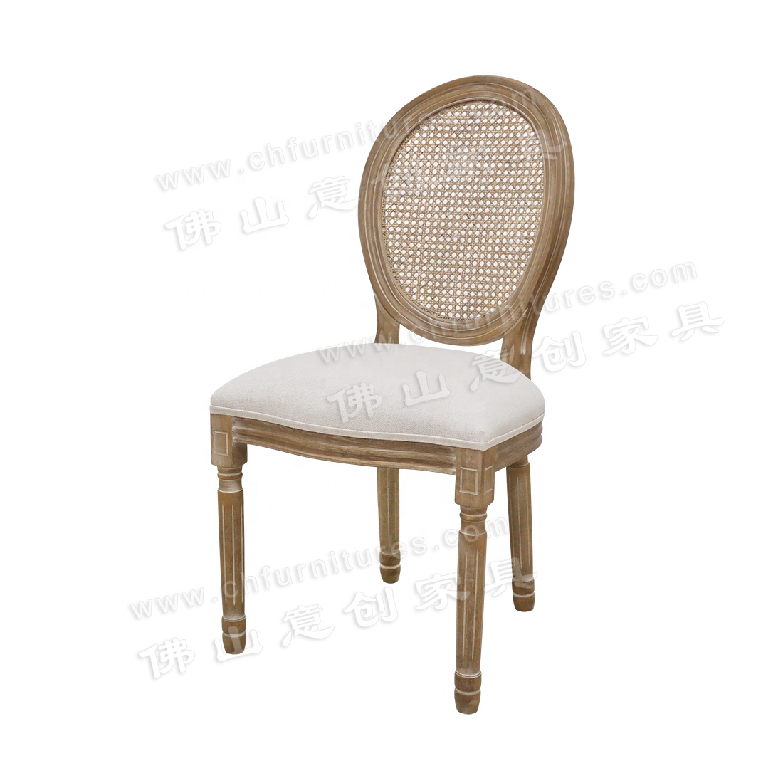 YC-D21-1 Luxury Vintage Upholstered Outdoor Wedding Event Decor wood chair