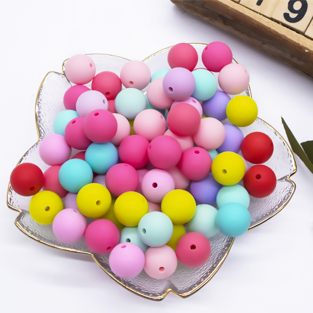 Wholesale Baby Teether BPA Free Silicone Beads /silicone round bead