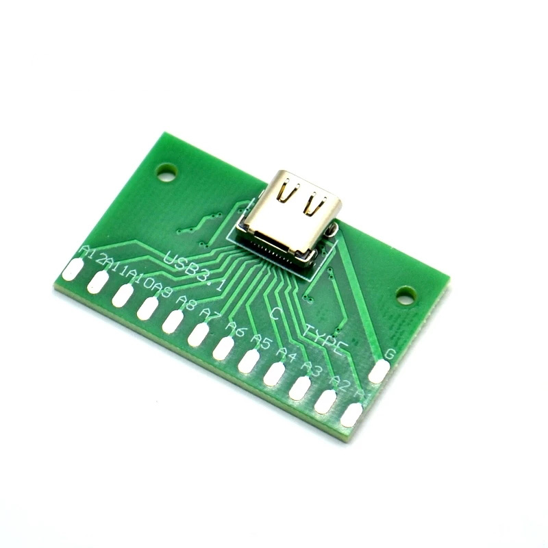 TYPE-C female test board USB 3.1 with PCB board 24P female connector adapter board to measure current conduction