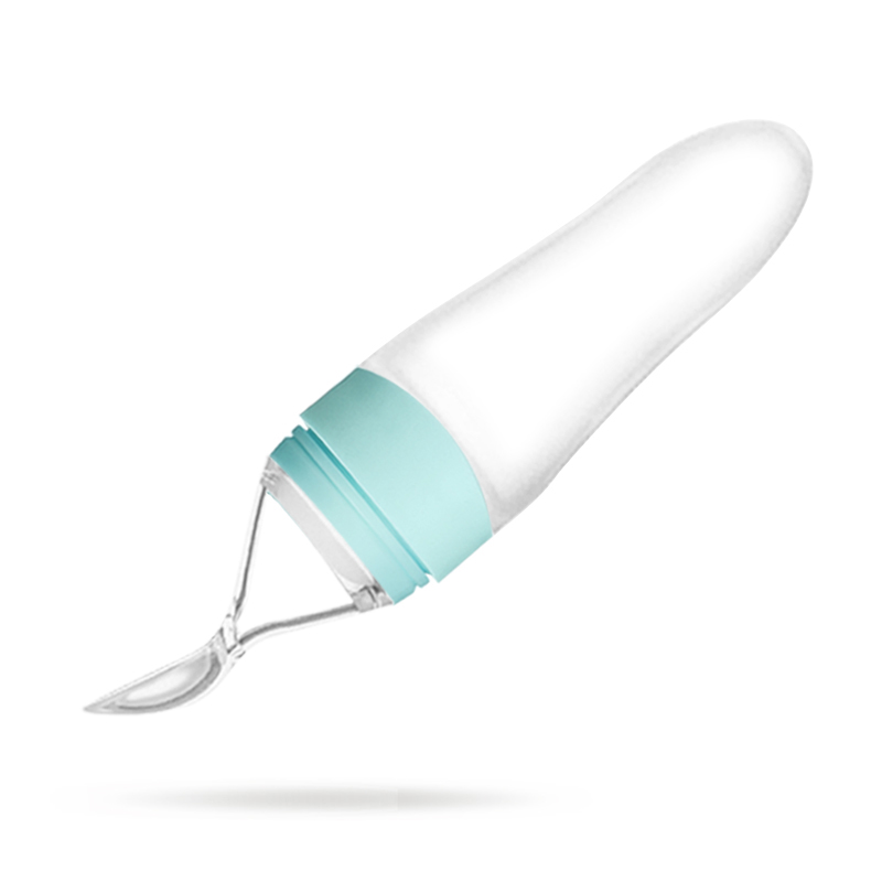 Soft BPA Free Food grade Silicone Bottle Baby Feeding Bottle Spoon Feeder