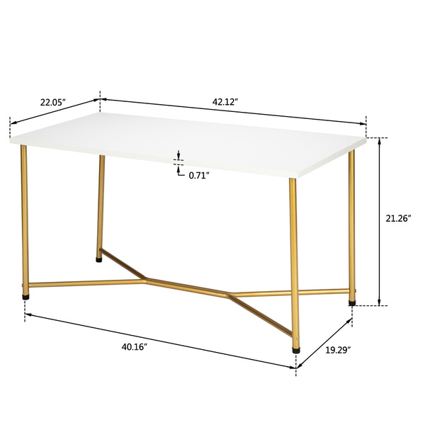 Metal Leg Coffee Table Living Room Center Table Furniture Home Modern Luxury Black square marble coffee table minimalist