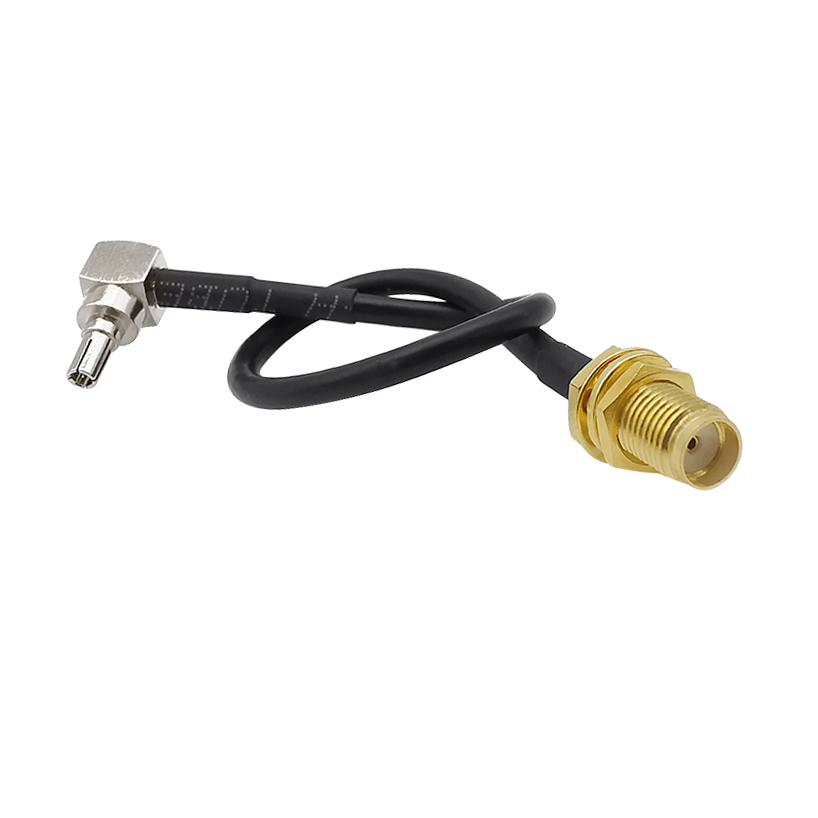 Female Socket to CRC9 Male Plug Right Angle RG174 RF Coaxial Pigtail External Antenna Cable Adapter for HUAWEI 3G Modem