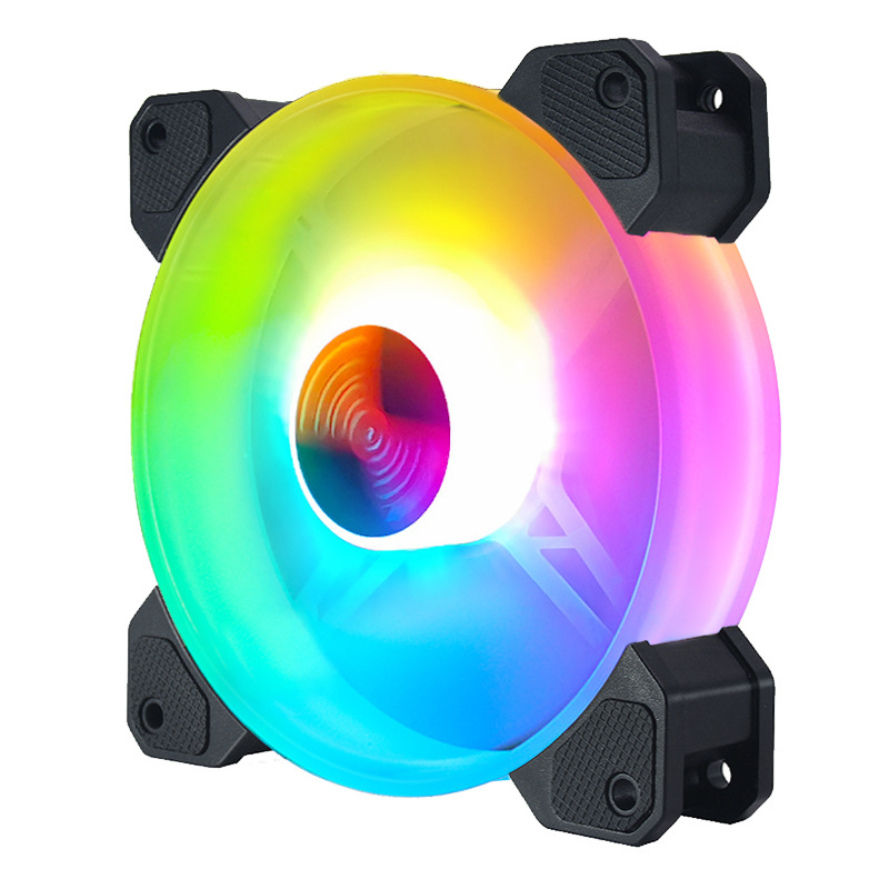 Computer RGB fan 12cm case fan silent computer cooling fan