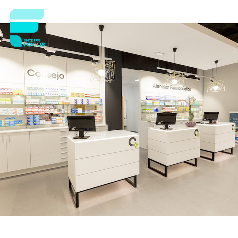 Полки для магазина Farmacia, современные полки для медицинских магазинов, дизайнерские полки для аптеки, мебель для интерьера, розничная продажа медицинских магазинов