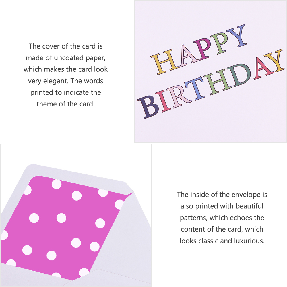 Custom print laser cut gift box happy birthday handmade 3d pop up greeting card
