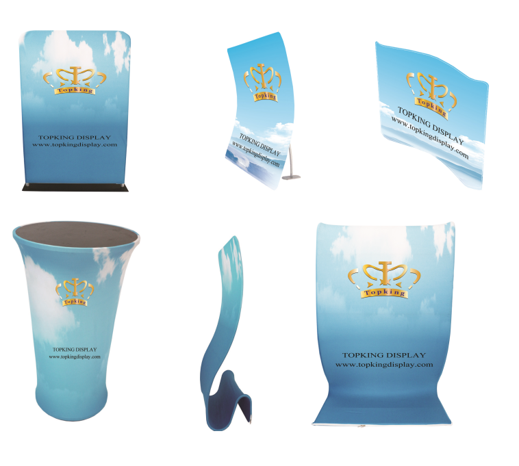 Promotional Reusable Aluminum Roll Banner Stand Portable Display Rack for Exhibitions Two Sided Printed Advertising