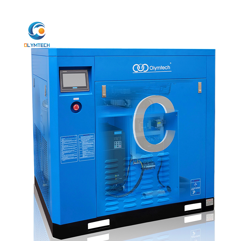 Винтовые воздушные компрессоры OLYMTECH, Германия, 30 л.с., 22 кВт, высокоэффективный инвертор с воздушным охлаждением, постоянный магнит, винтовой воздушный компрессор VSD