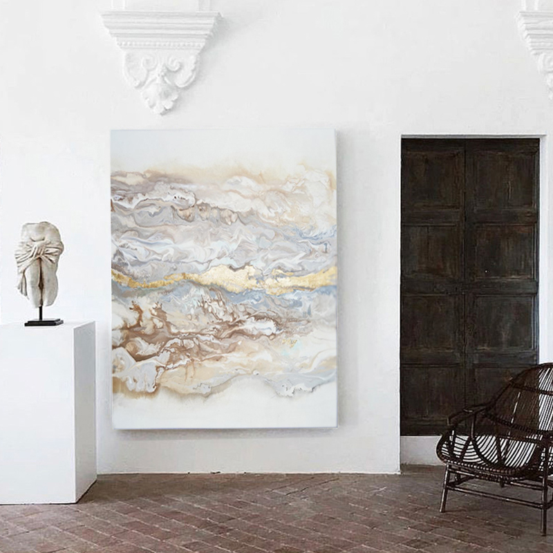 Custom order wholesale wall art paintings stretched canvas prints for decoration Abstract Picture Big Painting