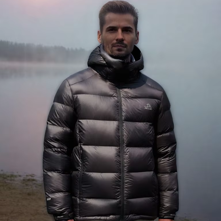 Custom High Quality down Jacket Men Fashion 1000 Filling Windproof Warm Ultralight 95% White Goose down Jackets