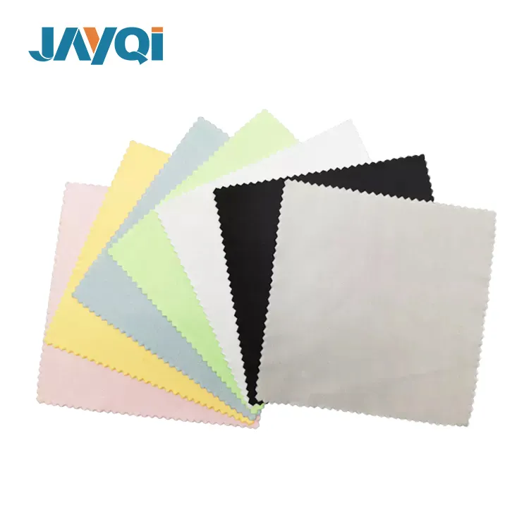 JAYQI Custom Logo Printing Microfibre Microfiber Screen Eyeglass Sunglass Eye Glasses Lens Wiping Cleaning Cloth For Glasses