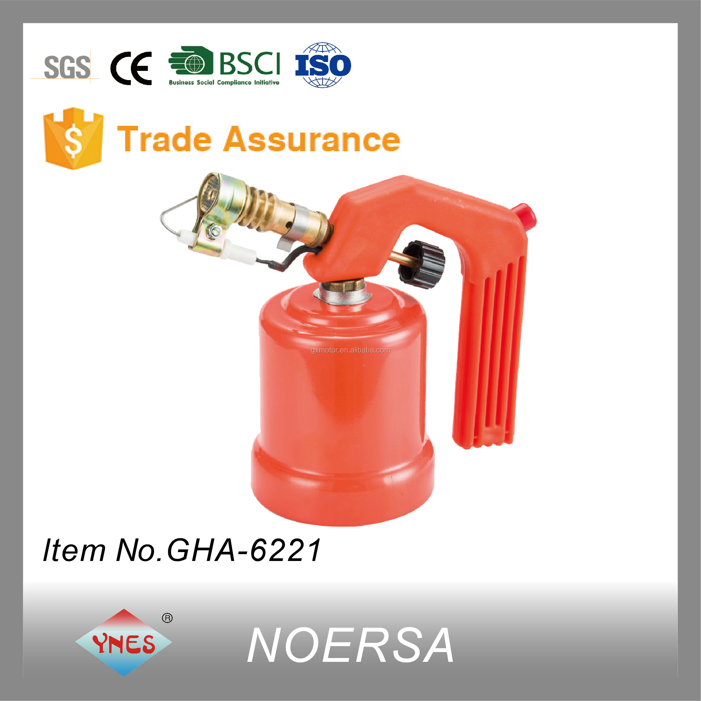 CE approved - PORTABLE BUTANE GAS CARTRIDGE BLOW TORCH WITH ELECTRIC IGNITION