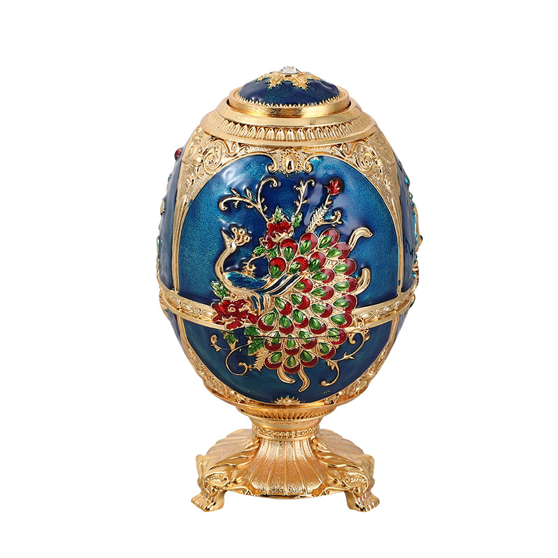 High end ball toothpick holder portable high quality metal colorful toothpick egg for home decor