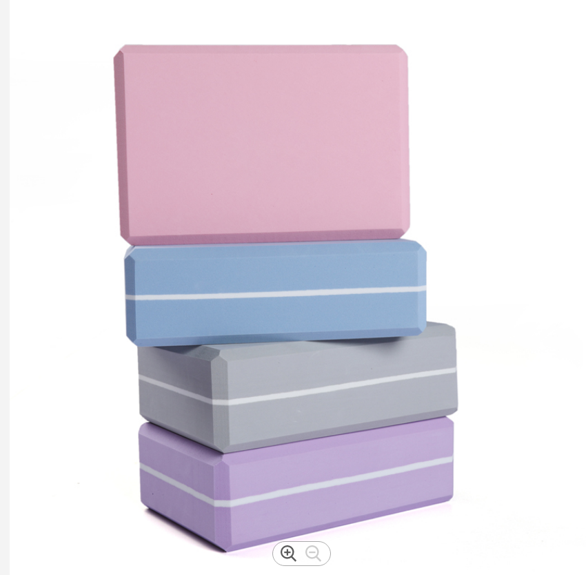 TAPSPORTS High Density Gymnastic Posture Pink Custom Logo EVA Foam Yoga Block