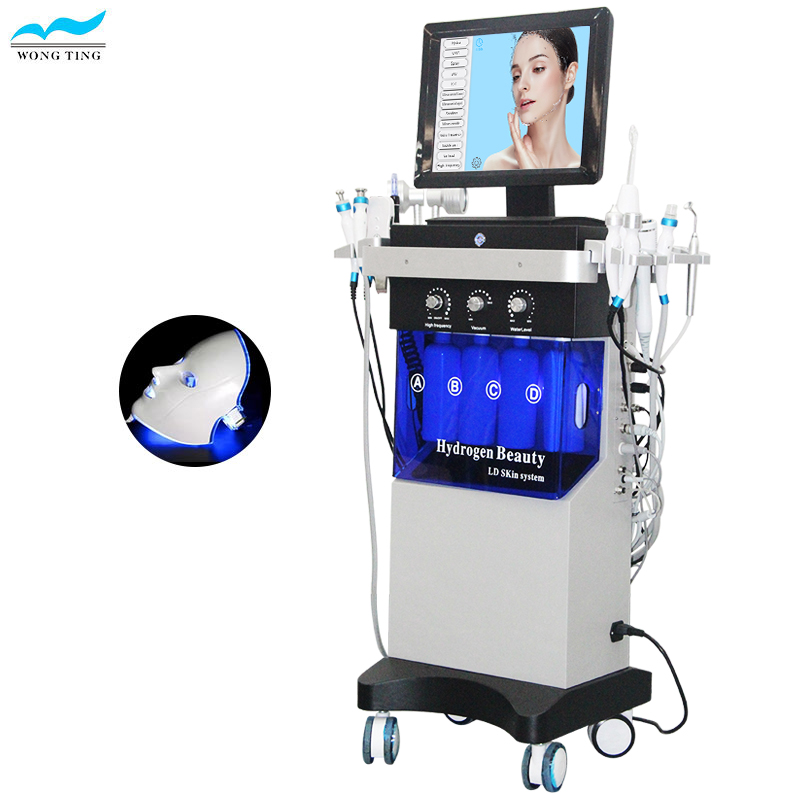 15 In 1 Beauty Care Dermabrasion Hydrofaci Multifunction Aqua Facial Cleaning Microdermabrasion Machine