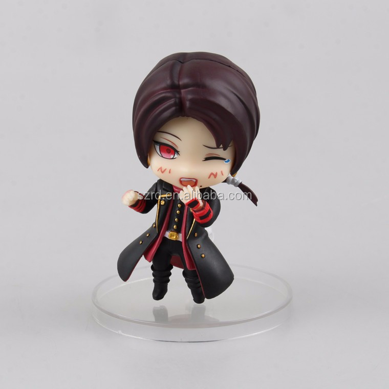 Cartoon anime boy 3d printing PVC figures collection mini toys set