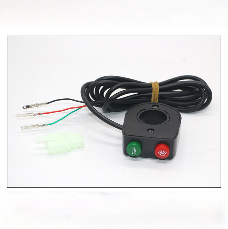 Headlight horn two in one switch small two switch dual function combination switch electric vehicle accessories