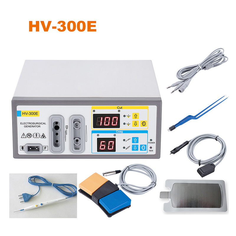 100W HV-300E портативный электрокоагуляции ветеринарный припойный машина electrobisturi Электрохирургический генератор