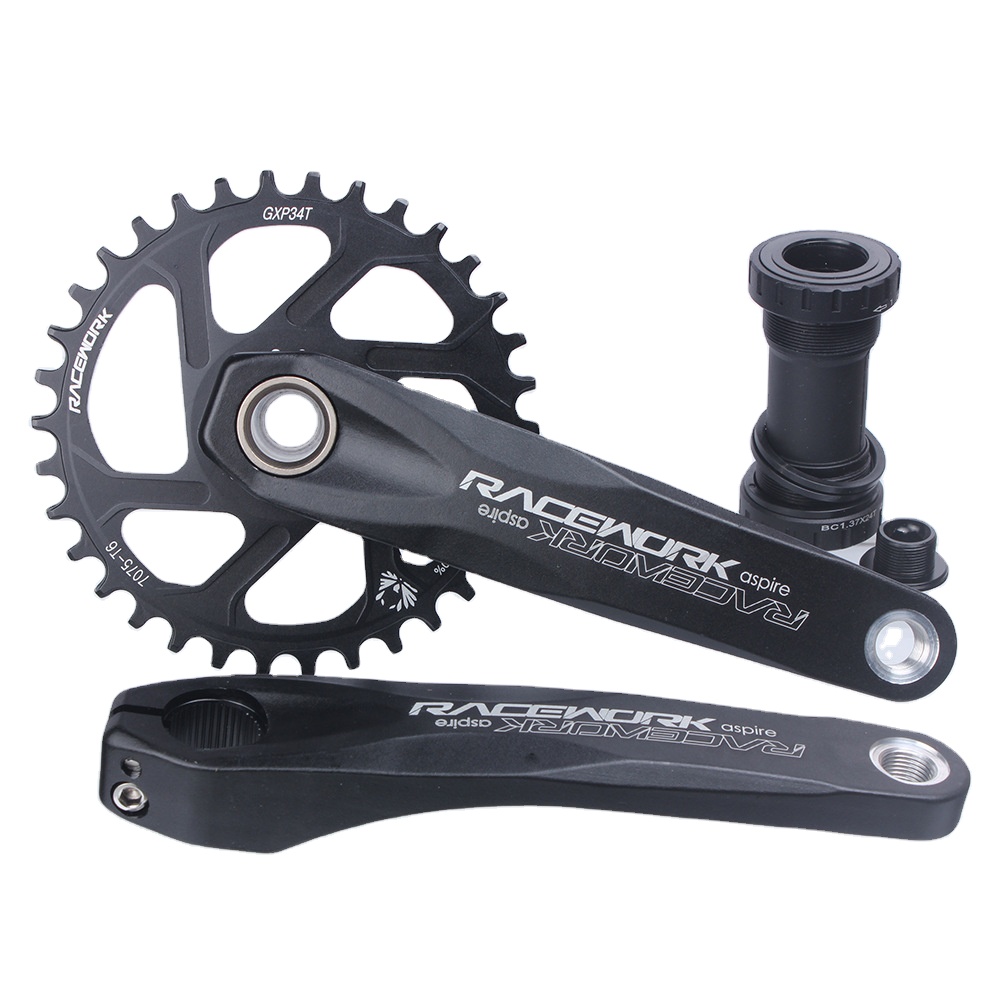 RACEWORK GXP Crankset 170/175mm Mountain Bike Chainring 32/34/36/38T Narrow Wide MTB Bicycle Crank Se