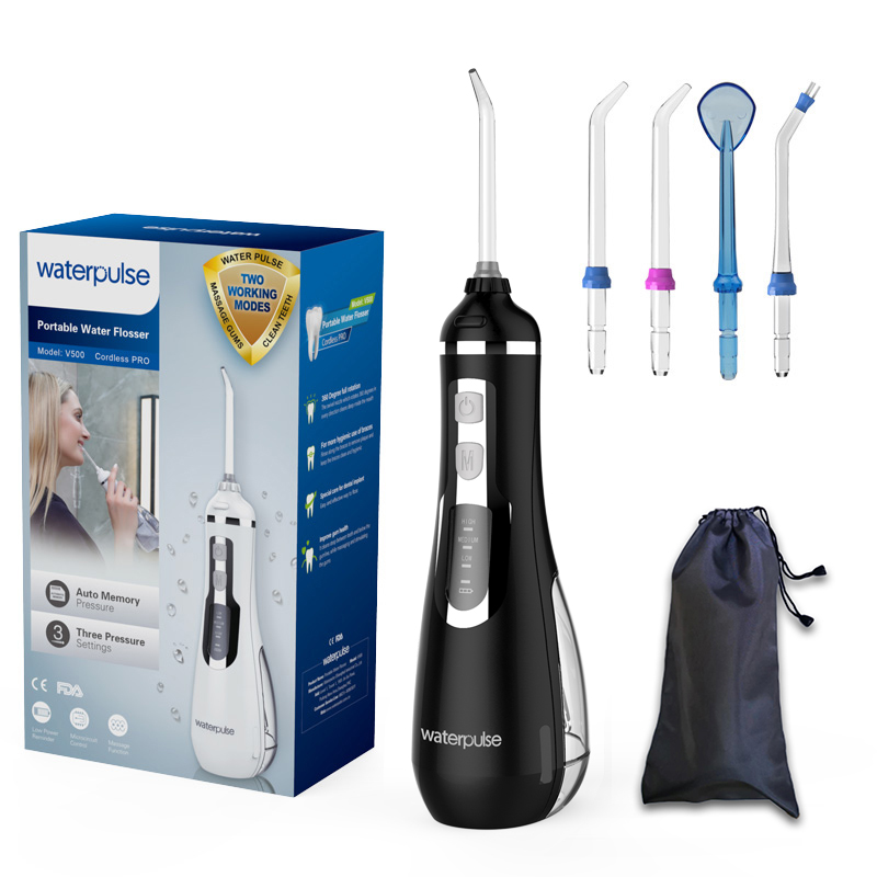 Waterpulse V500 уход за зубами очиститель для взрослых стоматологической помощи воды пульсирующий Оральный ирригатор для полости рта воды ирригатор водяной Флоссер