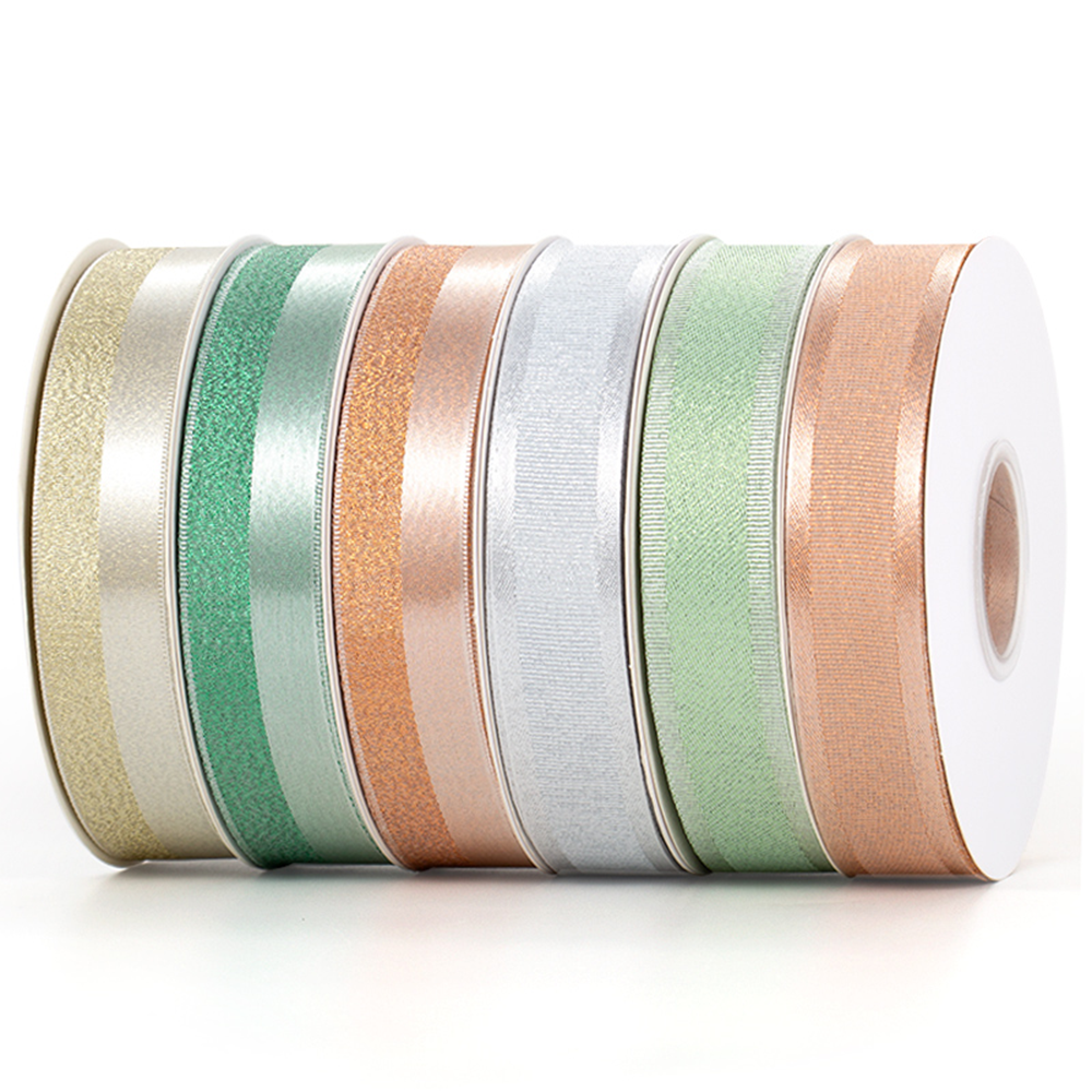 New Design Customized 100% Polyester Christmas Gift 1 Inch Satin Designs Ribbon Rolls