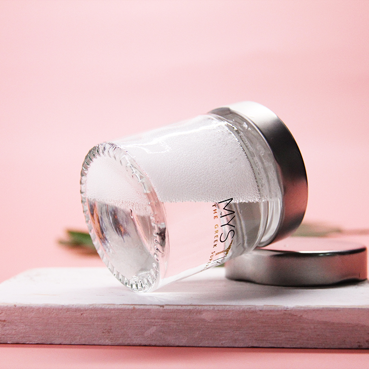 Round Glass Jar Sealed Transparent Tape Cover Storage Honey Jam Vegetable Jar Chilli Pickle Sauce Bird'S Nest Jar