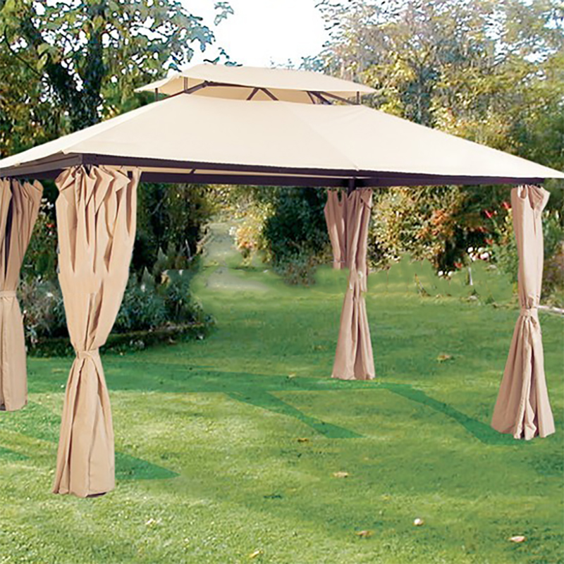 10 'x 12' наружная Алюминиевая Рама беседка с полиэфирной занавеской